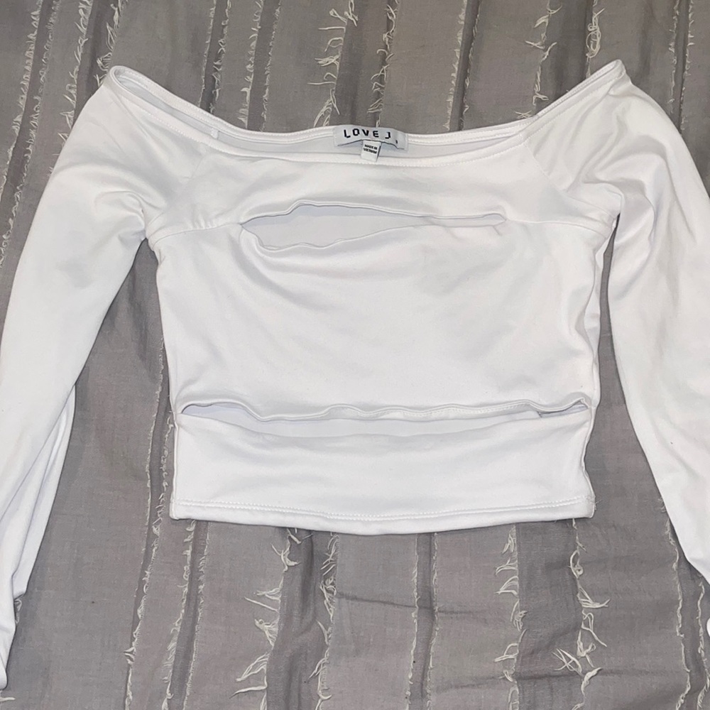 Cut out long sleeve top
